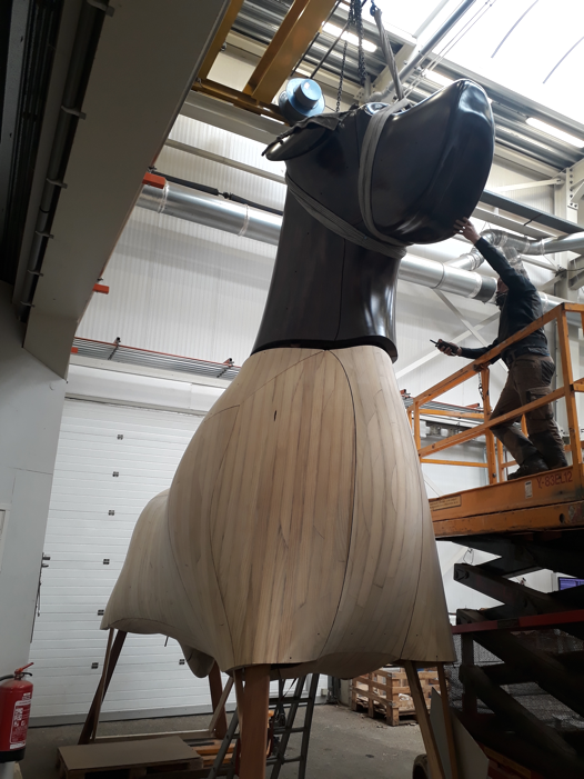 De kop wordt opnieuw gepast